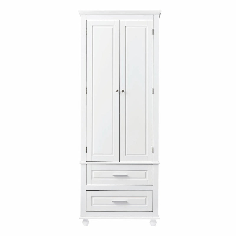 Tall Storage Cabinet with Two Drawers