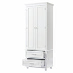 Tall Storage Cabinet with Two Drawers