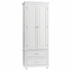 Tall Storage Cabinet with Two Drawers