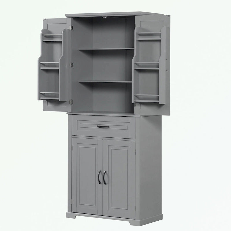 Bathroom Storage Cabinet with Doors and Drawer