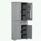 Bathroom Storage Cabinet with Doors and Drawer