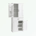 Bathroom Storage Cabinet with Doors and Drawer