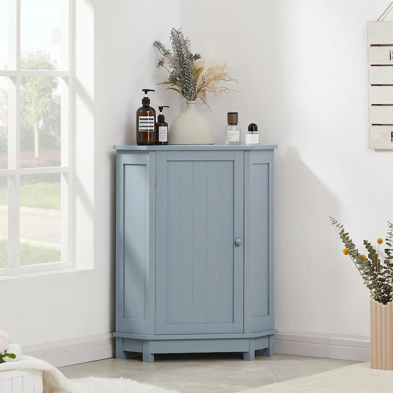 Bathroom Corner Cabinet with Adjustable Shelf