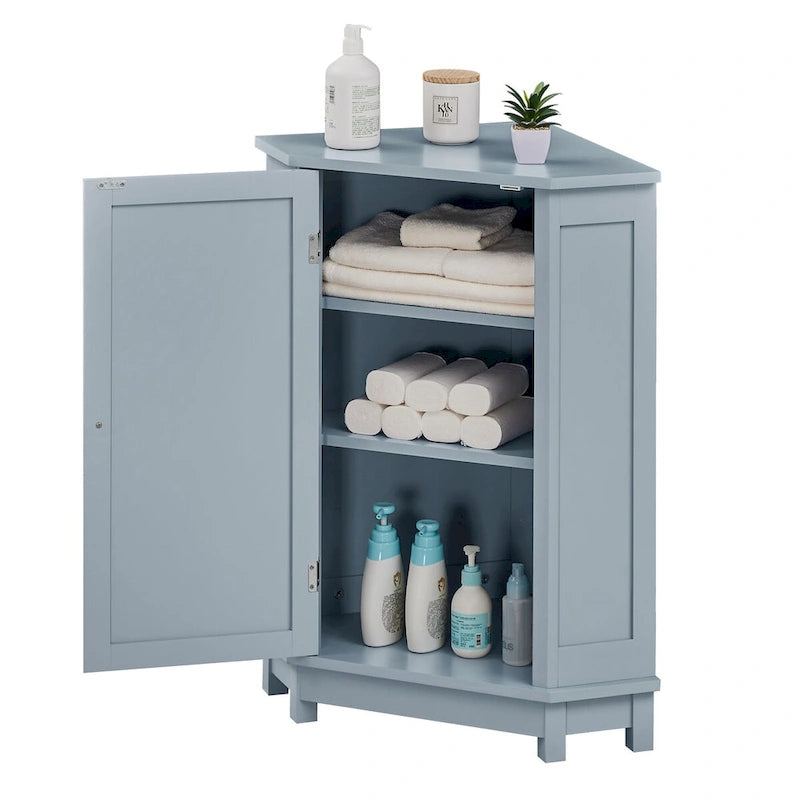 Bathroom Corner Cabinet with Adjustable Shelf