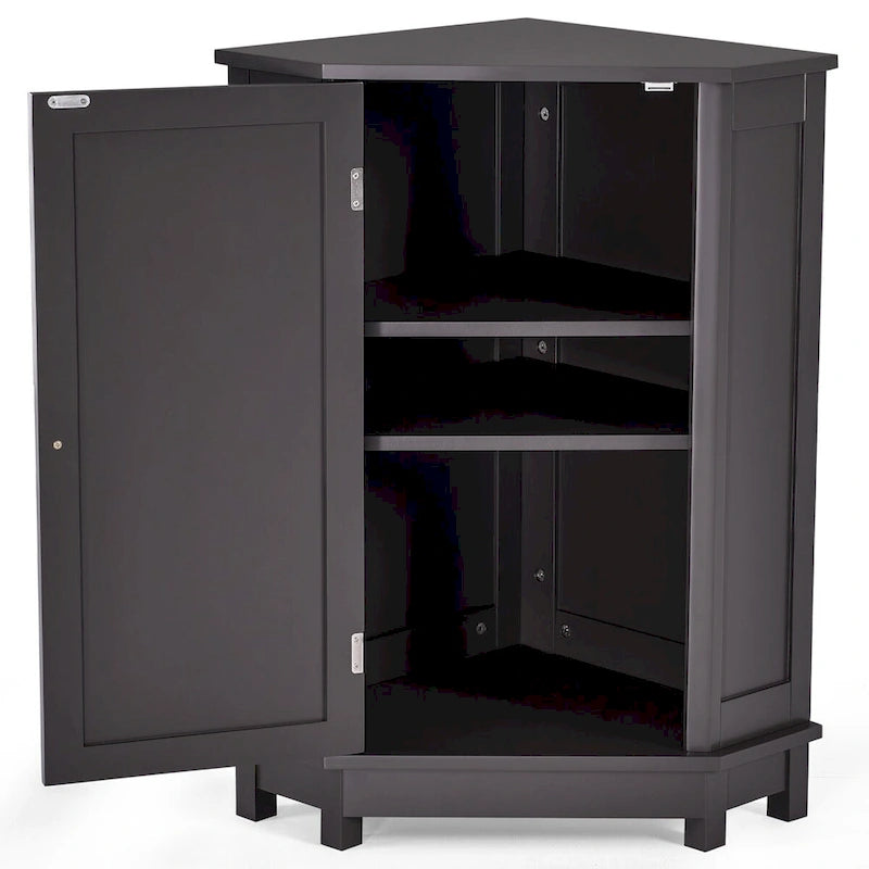 Bathroom Corner Cabinet with Adjustable Shelf