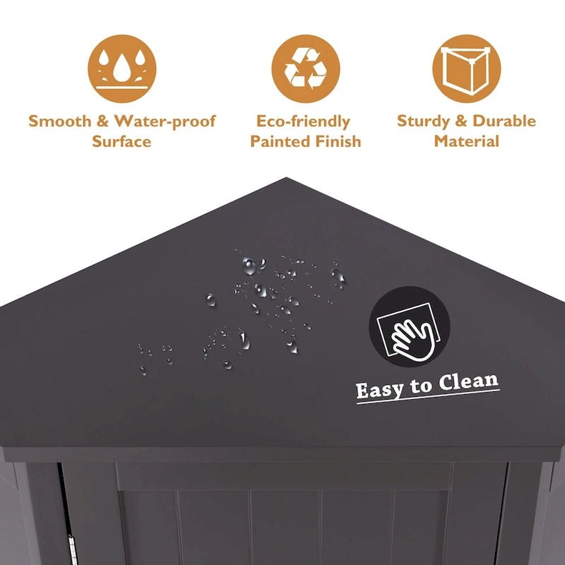 Bathroom Corner Cabinet with Adjustable Shelf