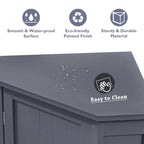 Bathroom Corner Cabinet with Adjustable Shelf