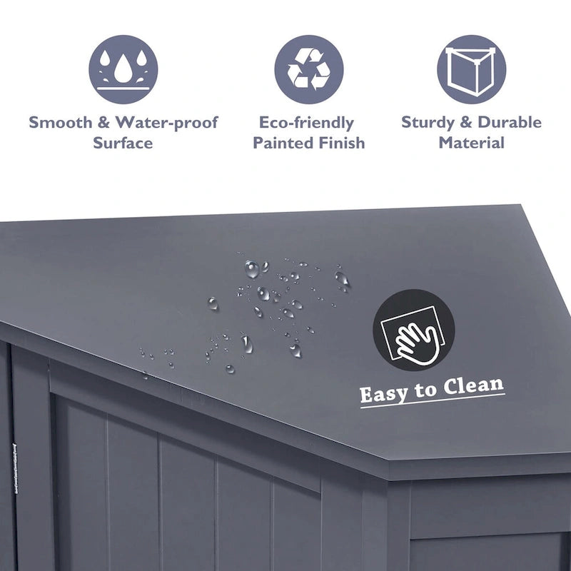 Bathroom Corner Cabinet with Adjustable Shelf