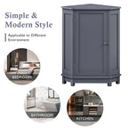 Bathroom Corner Cabinet with Adjustable Shelf
