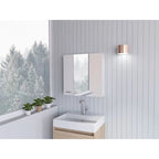 Medicine Cabinet with Mirror Lexington,Three Internal Shelves, Black Wengue Finish