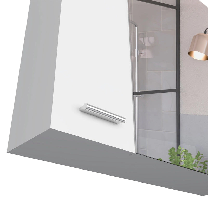 Medicine Cabinet with Mirror Lexington,Three Internal Shelves, Black Wengue Finish