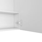 Medicine Cabinet with Mirror Lexington,Three Internal Shelves, Black Wengue Finish