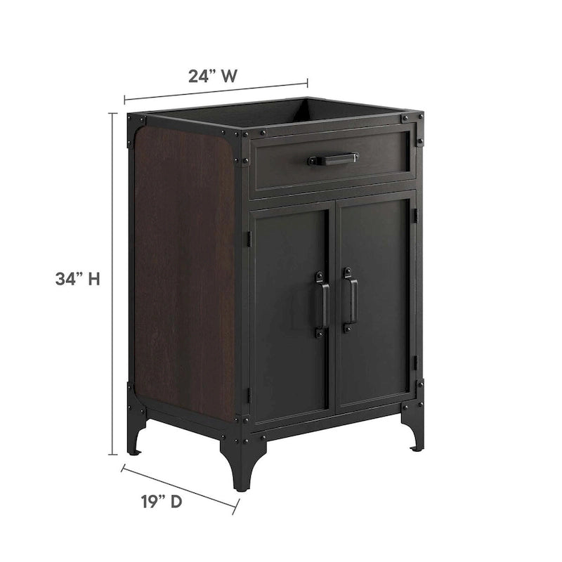 Steamforge 24 Bathroom Vanity Cabinet (Sink Basin Not Included)