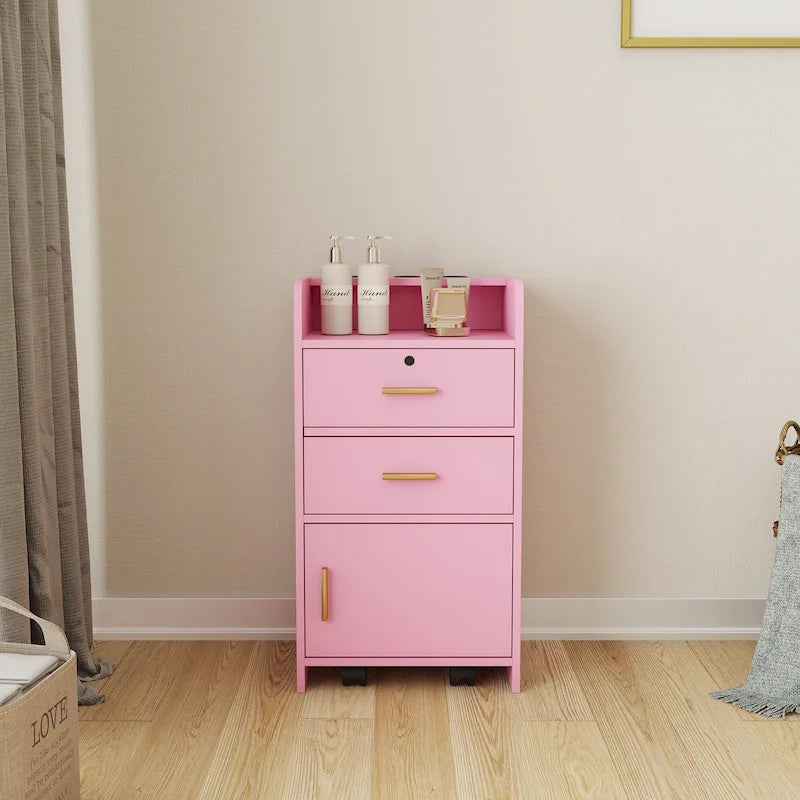 Locking Storage Cabinet with Drawer