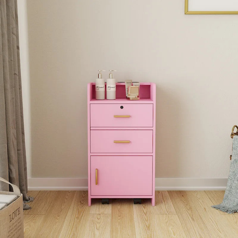 Locking Storage Cabinet with Drawer