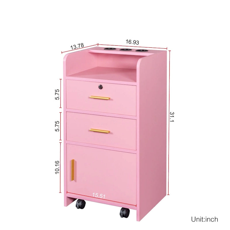 Locking Storage Cabinet with Drawer
