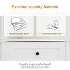 Triangle Tall Cabinet with 3 Drawers and Adjustable Shelves for Bathroom Kitchen or Living Room - 23.00L * 13.40W * 68.90H