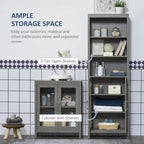 Tall Bathroom Storage Cabinet - 11.75D x 20.75W x 63.75H