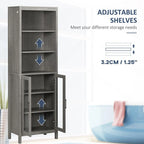 Tall Bathroom Storage Cabinet - 11.75D x 20.75W x 63.75H