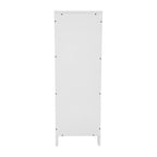 Floor Cabinet Storage Organizer with 2 Drawers, Open Shelf, and Foot Pads