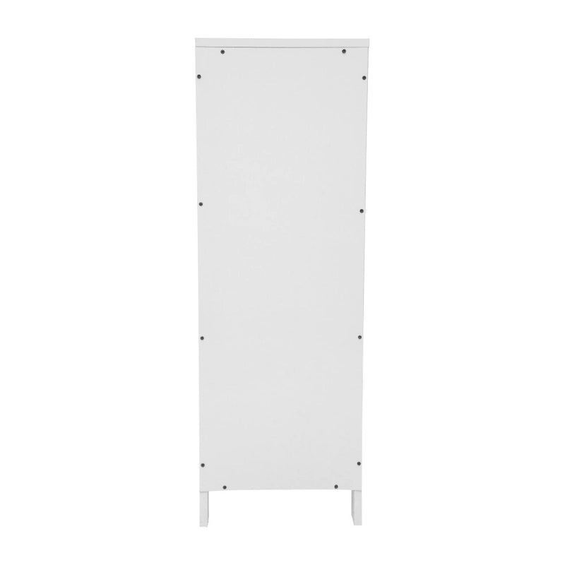 Floor Cabinet Storage Organizer with 2 Drawers, Open Shelf, and Foot Pads