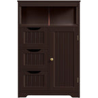 Wood Bathroom Floor Cabinet