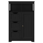 Wood Bathroom Floor Cabinet