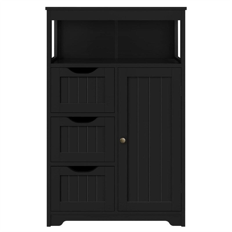 Wood Bathroom Floor Cabinet