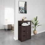 Wood Bathroom Floor Cabinet