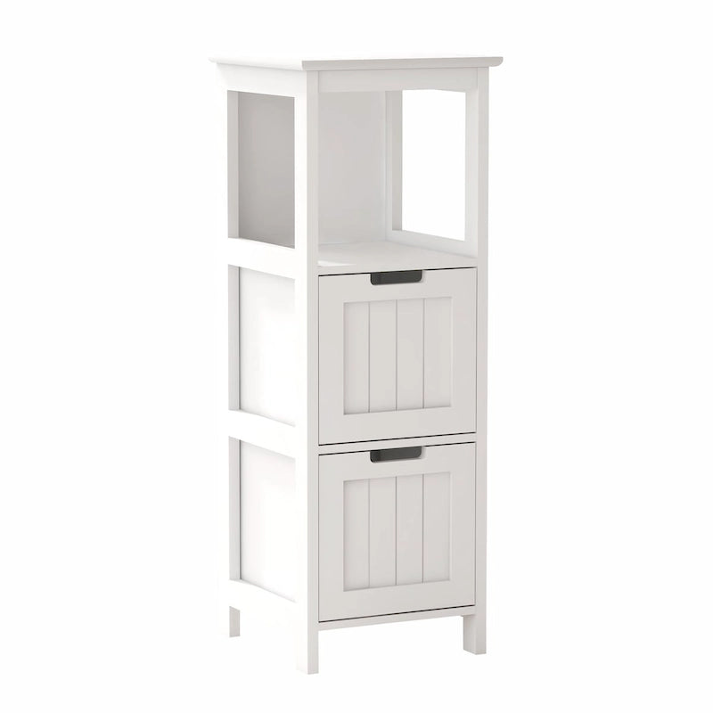 Bathroom Floor Cabinet with 2 Drawers and 1 Storage Shelf