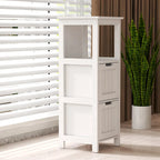 Bathroom Floor Cabinet with 2 Drawers and 1 Storage Shelf