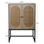 High Cabinet Free Standing Cabinet Adjustable shelf for Living Room Bedroom Hallway - 26.78 x 15.75 x 41.23H