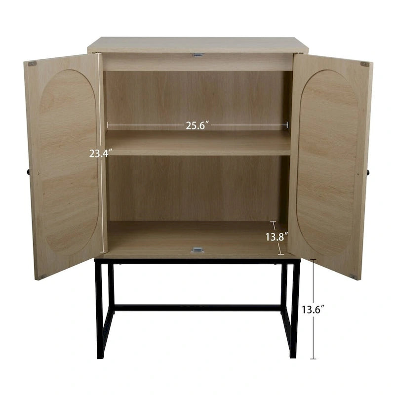 High Cabinet Free Standing Cabinet Adjustable shelf for Living Room Bedroom Hallway - 26.78 x 15.75 x 41.23H