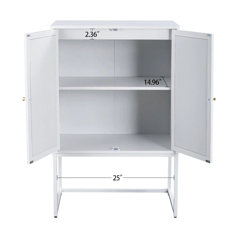 High Cabinet Free Standing Cabinet Adjustable shelf for Living Room Bedroom Hallway - 26.78 x 15.75 x 41.23H