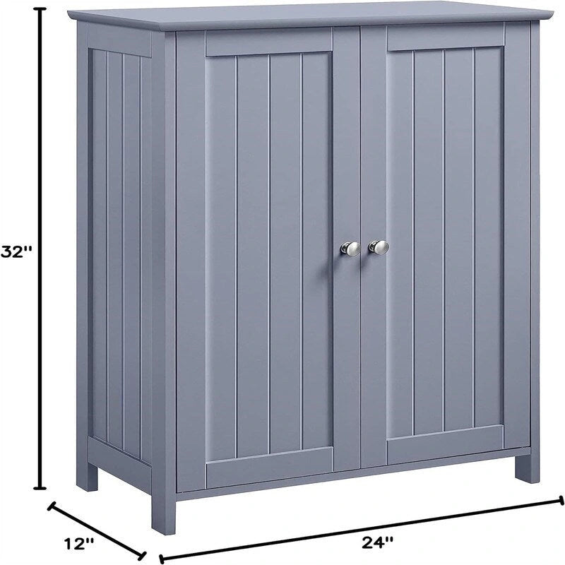 Bathroom Floor Cabinet Double Doors