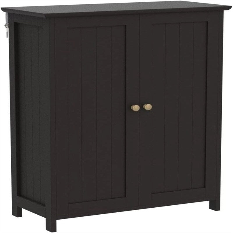 Bathroom Floor Cabinet Double Doors
