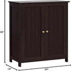 Bathroom Floor Cabinet Double Doors