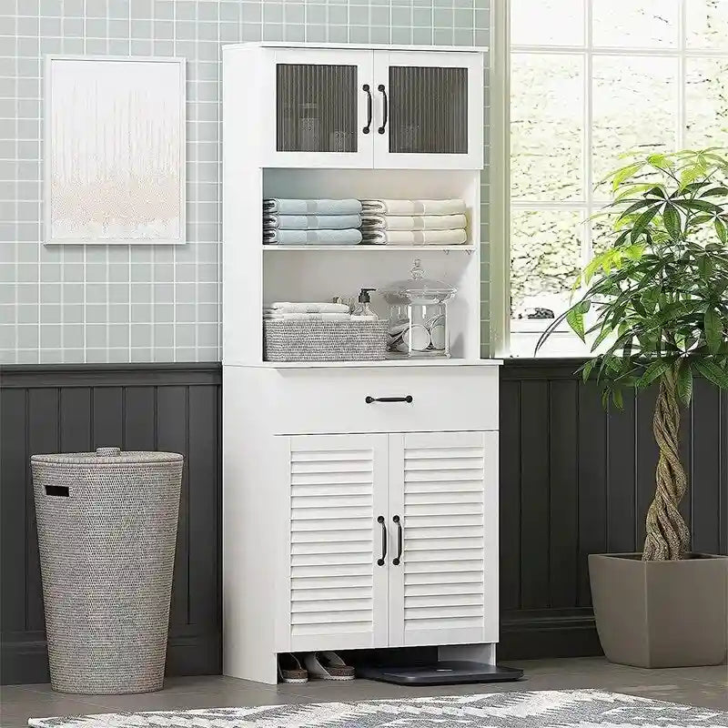 Bathroom Storage Cabinet - 11.75D x 23.62W x 63H