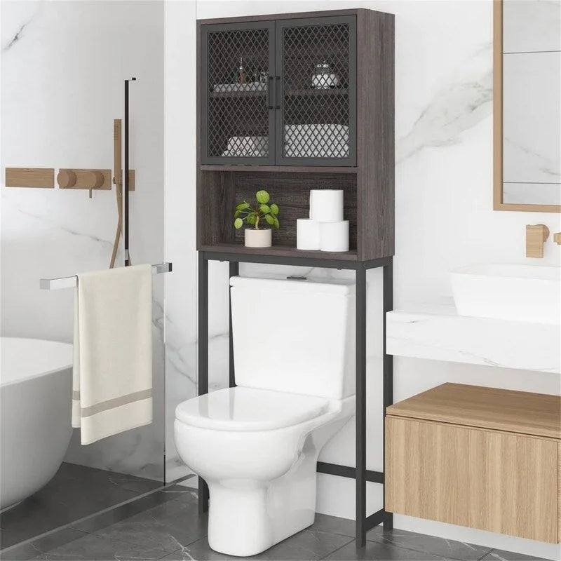 Bathroom Organizer Over Toilet - 9.06D x 24.8W x 65H