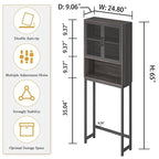 Bathroom Organizer Over Toilet - 9.06D x 24.8W x 65H