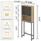 Bathroom Organizer Over Toilet - 9.06D x 24.8W x 65H