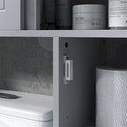 Over the Toilet Storage Cabinet with Adjustable Shelves,Toilet Rack