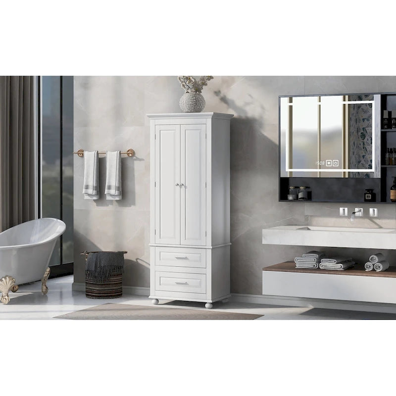 Bathroo Storage Cabinet with Two Drawers