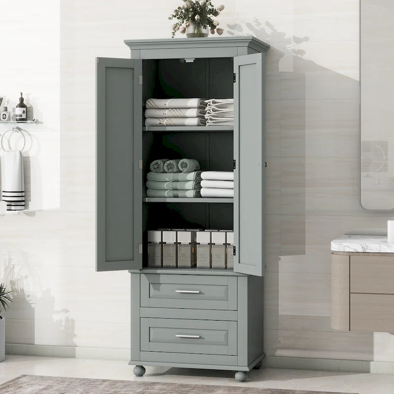 Bathroo Storage Cabinet with Two Drawers