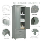 Bathroo Storage Cabinet with Two Drawers