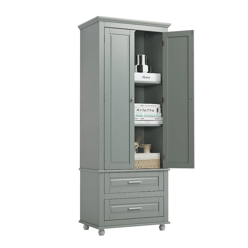 Bathroo Storage Cabinet with Two Drawers