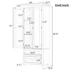 Bathroo Storage Cabinet with Two Drawers