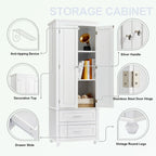 Bathroo Storage Cabinet with Two Drawers