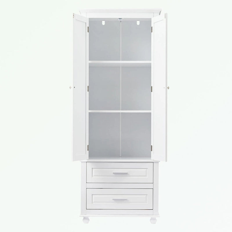 Bathroo Storage Cabinet with Two Drawers