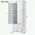 Bathroo Storage Cabinet with Two Drawers